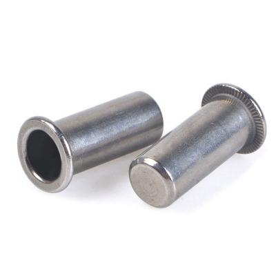 China General Industry M4 - M12 Stainless Steel A2 Plugged Flat Head Round Body Rivet Nuts for sale