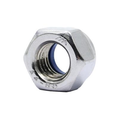 China DIN 982 Stainless Steel General Hex Industry A2 A4 Thick Lock Nuts With Nylon Insert Nylock Nuts M3 - M24 for sale