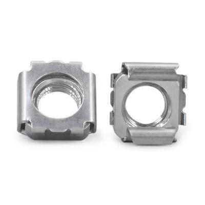 China General Industry M4 M5 M6 M8 M10 M12 304 Stainless Steel Castle Nuts Square Cage Nuts Cut Nuts for sale