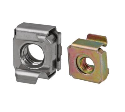 China Hot Selling Galvanized Heavy Industry M5 M6 Weld Cage Nuts Lock Nuts Square Castle Nuts for sale