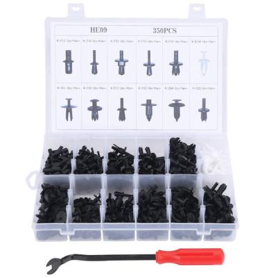 China Automotive Plastic Rivet Fasteners Parts 240pcs 350pcs Auto Trim Clips Push Clip Kit For Car Bumper for sale