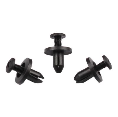 China Plastic Plastic Fasteners Rivet Clip Retainer Clip Fastener Automobile Rivet Black Car Clip For Japanese Car for sale