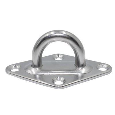 China Around 304 316 Stainless Steel M5 M6 M8 Marine Pad Eye Plates For Boat for sale