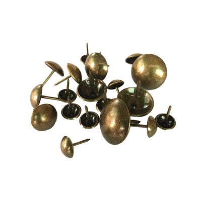 China Antique Copper Bronze Sofa Chair Decorative Nails Cap Upholstery Nails For Furniture for sale