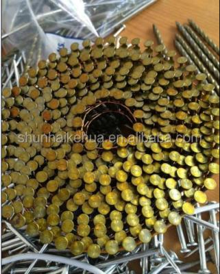 China Steel factory hot sale steel coil nails pallet nails with nail gun for sale