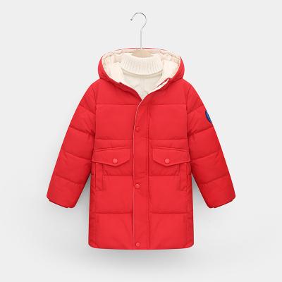 China New Arrival 2021 Girls and Boys Solid Color Solid Color Breathable Hoodies Coats Children's Jacket Thick Warm Windproof Winter for sale