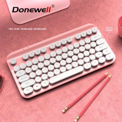 China Ultra Thin Wireless White Mini Keyboard Portable Smart-Handheld Game and Desktop Keyboard for sale