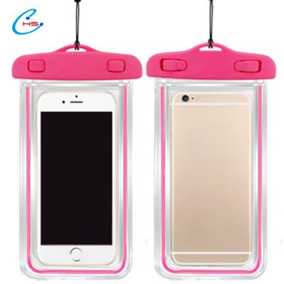 China 2020 Cheap Water Proof Mobile Phone Bag Eco-friendly PVC Channel Bag Water Proof Phone Case for sale