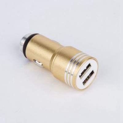 China MP3 GPS Security Hammer Scratch Metal USB Car Charger Wholesale 2 USB Mobile Phone Tablet Dual for sale