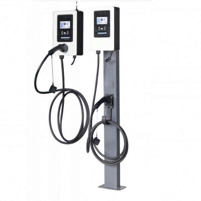 China Household EV 7.2kw Electric Vehicle AC Station With Type - 2 Socket Floor Charging Station for sale