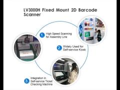 LV3000H Fixed Mount Passport Scanner scanning OCR MRZ Code