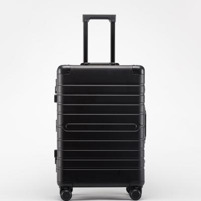 China Shell Trolley Luggage Colorroad Big Brand Design Fashionable Full Hard Aluminum Luggage Bag Smart Aluminum Carry On Travel Trolley Luggage for sale