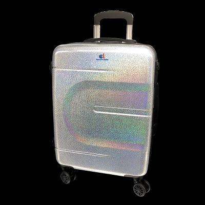 China BSCI Colorroad Travel Luggage Travel Bottom Suitcases 2019 New Year Gifts Flashing Shimmer Shinny Bling Bling Luggage for sale