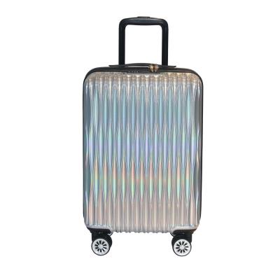 China Fashionable Shell Trolley Luggage 2020 Fingerprint Smart Hard Suitcase With TSA Lock For Charging USB Port 20 Inch With Aluminum Trolley Luggage for sale