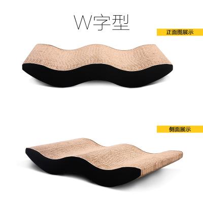 China Good Price Good Quality Scratcher Customized Viable W Shaped Cat Scratcher Carton for sale