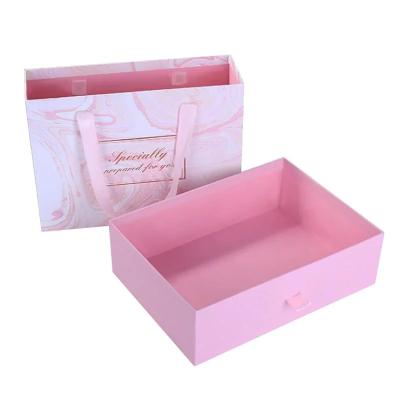 China Recycled Materials Wholesale Small Drawer Gift Box Gift Jewelry Sliding Drawer Box For Cosmetic for sale