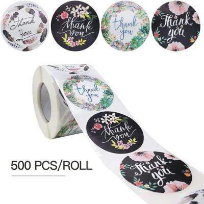 China 500PCS Anti-Counterfeiting Custom Text Business Roll Sticker Personalized Design Water Bottle Label Gift Box First Holy Birthday Commu for sale