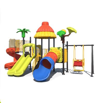 China Low Price Outdoor Plastic Park Playground Sets Outdoor Children And Swing Slide For Sale for sale