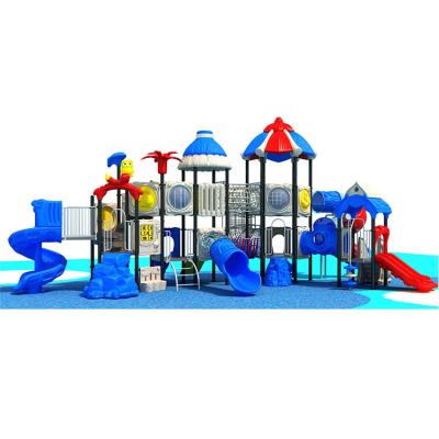 China Park Amusement Park Kids Playground Outdoor Large Plastic Slide for sale