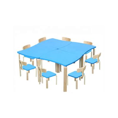 China Wholesale High Quality Eco - Friendly School Study Wooden Table Set For Kids for sale