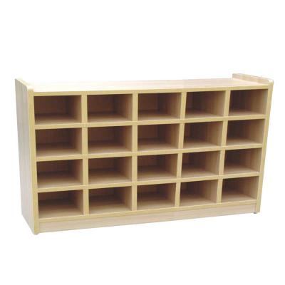 China Pretty wooden shoes cabinet for kindergarten for sale