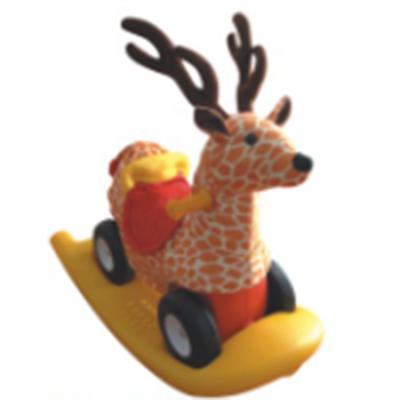 China Ride On Multifunction Toy Rider Animal Deer Baby Plush Plastic Rocking Horse Charm For Children for sale