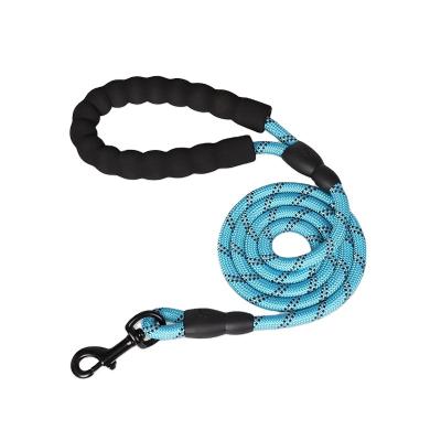 China Newest Personalized Multifunctional Nylon Braid Slip Lead All In One Cotton Rope Dog Climbing Leash With Collar for sale