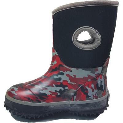 China Fashion Trend Kids Mid Calf Waterproof Rain Boots Insulated Youth Rubber Boots For Kids for sale