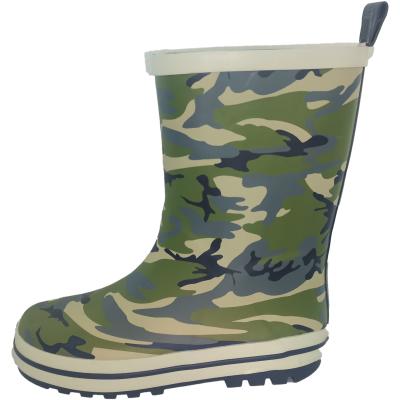 China Fashion Trend Kids Mid Calf Rain Waterproof Shoes Insulated Youth Rubber Boots For Kids for sale