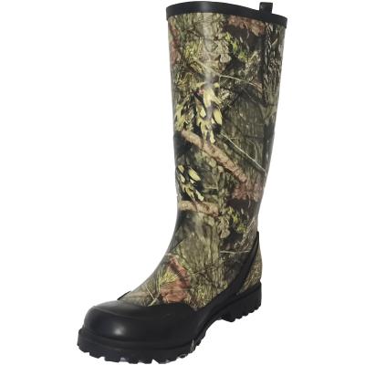 China Fashion Trend 2021Men's Camouflage Popular Tube Waterproof Non-slip Comfortable Rubber Boots for sale