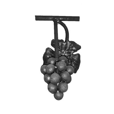 China Contemporary Wrought Iron Grape Door Patterns And Iron Grille Leaves for sale