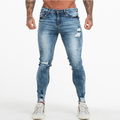 China New QUICK DRY super stretch jeans slim fit skinny fit man fashion ripped jeans men for sale