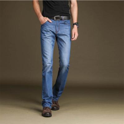 China QUICK DRY Blue Retro Business Casual Pants Pants High Quality Hot Men's Straight Jeans for sale