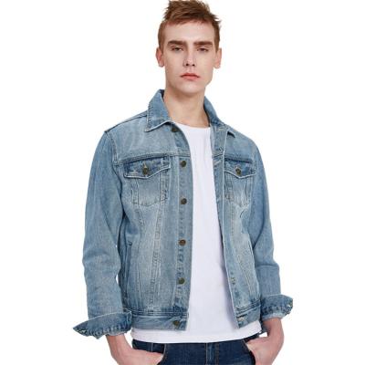 China Boy Denim Breathable Denim Slim Fit Custom Made Men Jean Jacket for sale