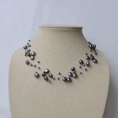 China Cute Multicolor Floating Irregular Natural Cool Feel Beads Necklace for sale