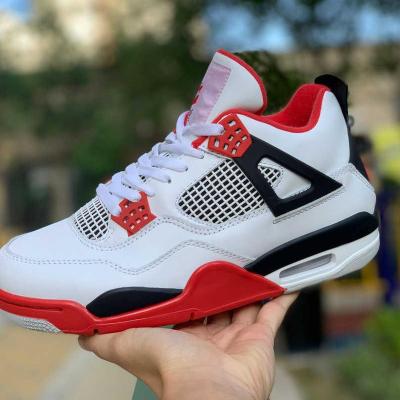 China Fashion trend NEW basketball shoes high quality red mens fashion bred red fire retro women's black blue sneakers for sale