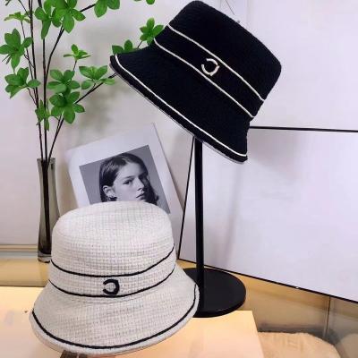 China 100% Cute Logo Designer Fisherman Bucket Hat Beach Sun Sunshade Summer Travel Cotton Brand Hats For Women for sale