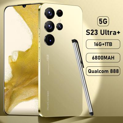 China Dual SIM Card S23 Ultra 10 Core OEM Smartphone 7.3 inch Cheap Big Screen Phone with 512GB 64MP HIFI Camera Mobile Phone for sale