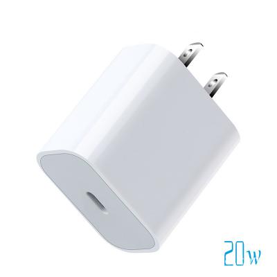 China Mobile Phone Factory Original Wholesale Direct Selling EU Plug PD 20W Fast Charging Type C Port Charger and Cable For Apple iPhone 12 13 14 for sale