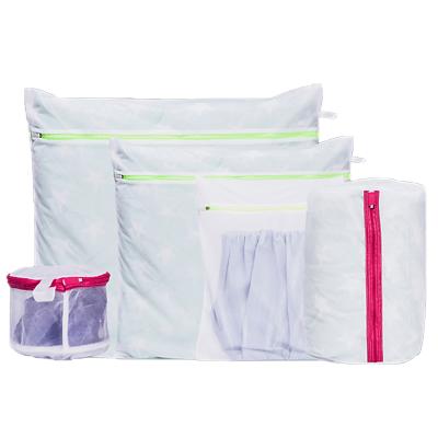 China Wholesale Modern Foldable Farmhouse Polyester Mesh Custom Zipper Laundry Bag for sale