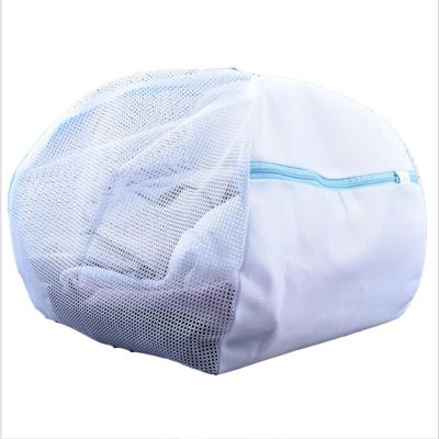 China Traditional Custom Heavy Duty Clothing Laundry Small Zipper Mesh Laundry Wash Bag With Printing Logo for sale