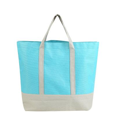 China Supermarket Heavy Duty Custom Nonwoven Tote Handled Reusable Shopping Bag for sale