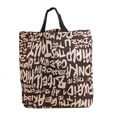 China Fabric Fashion Tote Bag Handled Promotional Shopping Bags With Logos Custom Printed for sale