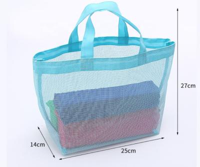 China Wholesale Handled Mesh Shopping Bags , Net Shopping Bag Small Mesh With Custom Logo for sale