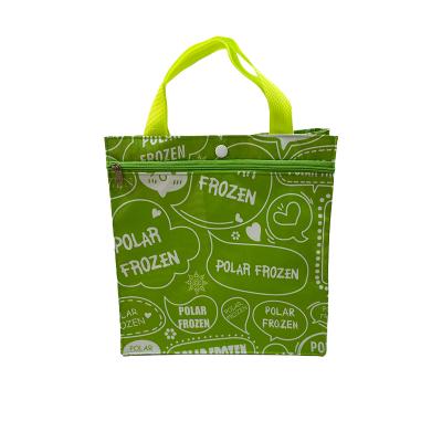 China Hot Selling Green Polyester Aluminum Foil Heat Insulation Good Wrinkle Lunch Bag+ Anti Effect Low Price for sale