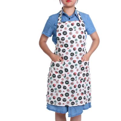 China Wholesale Custom Made High Quality Cross Apron Kitchen Back Sleeveless Apron Drinks/Food With Pockets for sale