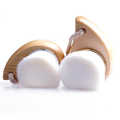 China Wooden Mini Spot Brush Face Care Facial Cleansing Brush For Deep Pore Face Cleansing Brush for sale