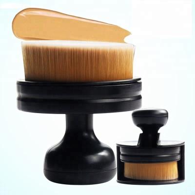 China Angular Blush Push-pull Type Foundation Makeup Brush Joint Round Shaped Make Up Brushes for sale