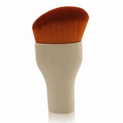 China Angular Blush Hot-selling White Handle Low MOQ Vegan Makeup Brushes Cosmetic Brush for sale