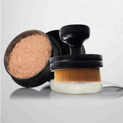 China Angular Blush Portable Circle Seal Shape Base Plastic BB Handle Powder Mini Cosmetic Tools Makeup Soft Cream Brush for sale